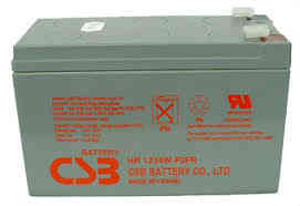 Csb hr1234wf2 high rate 12v 9.0ah sla battery (one battery)